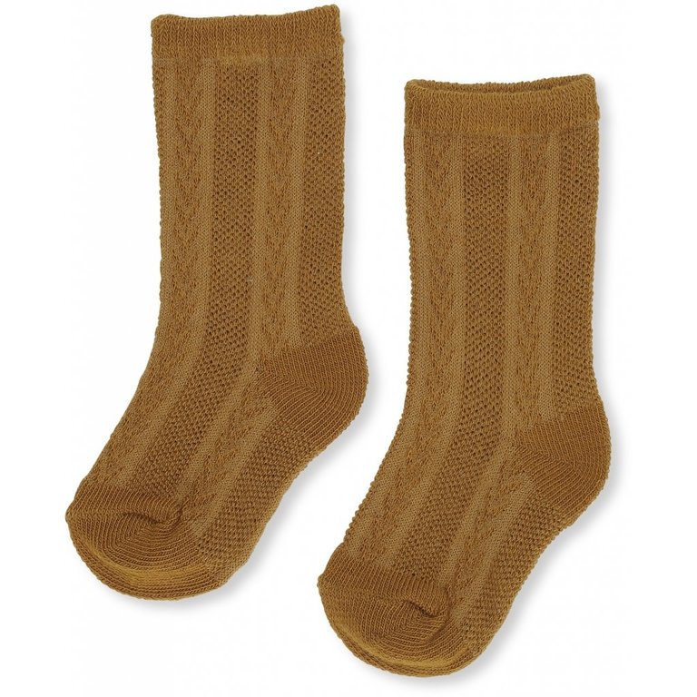 KONGES SLOJD KONGES SLOJD FUMA SOCK POINTELLE - DARK HONEY