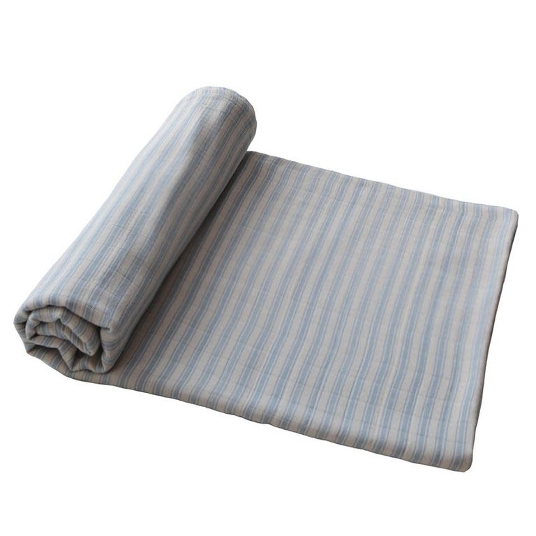 MUSHIE MUSHIE SWADDLE - BLUE STRIPES