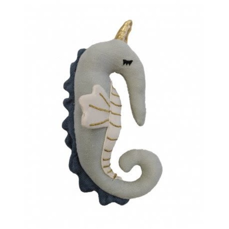 FABELAB FABELAB RATTLE SOFT - SEAHORSE