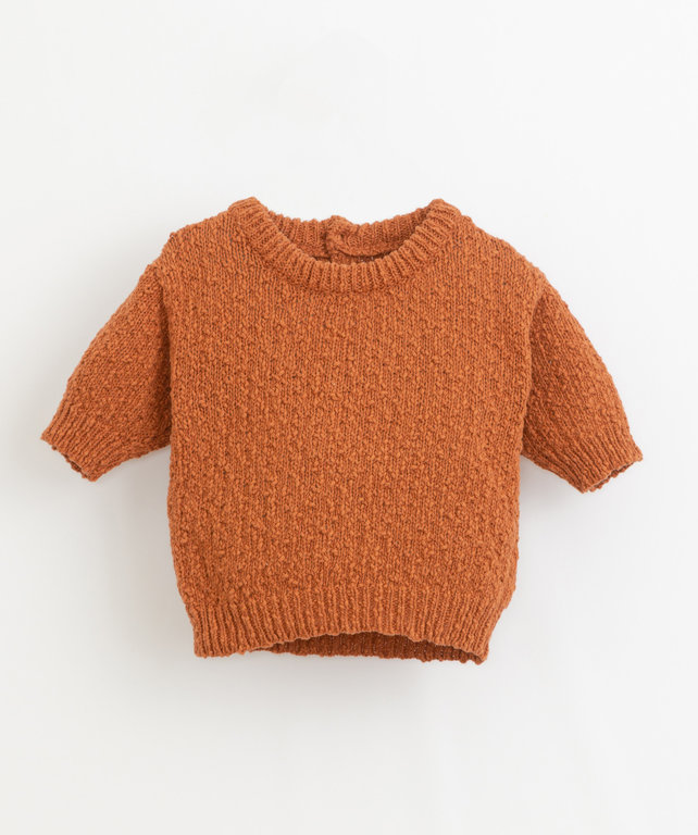 PLAY UP SS21 - PLAY UP TRICOT SWEATER - MANDARIN