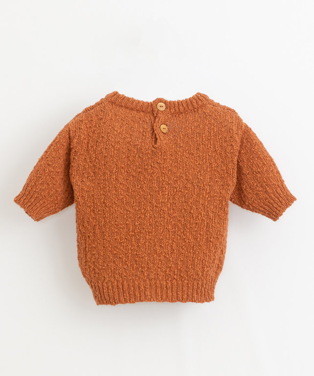 PLAY UP SS21 - PLAY UP TRICOT SWEATER - MANDARIN