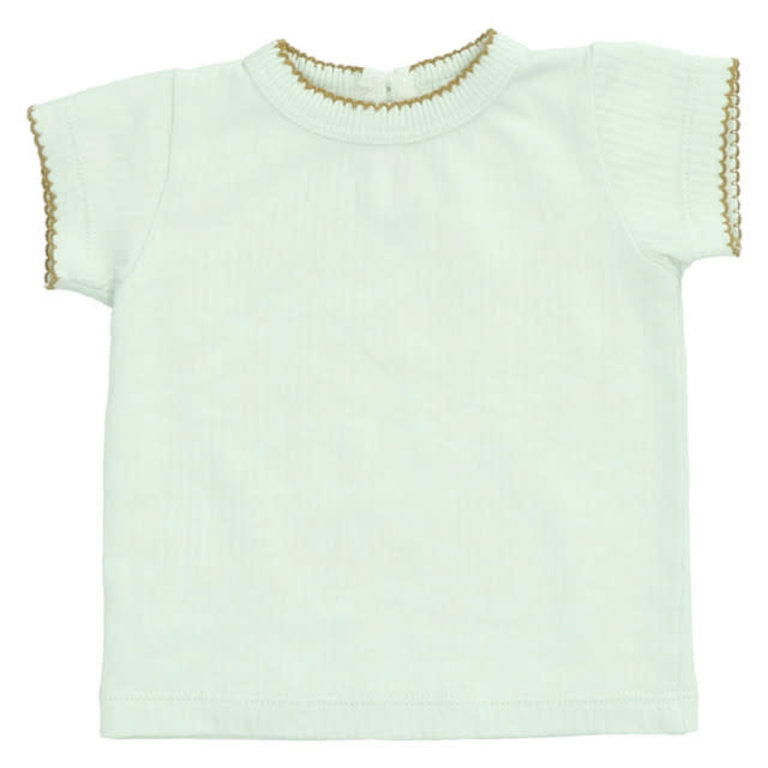 HEART OF GOLD SS21 - HEART OF GOLD TRISSA T-SHIRT SMOCKED - BREEZE