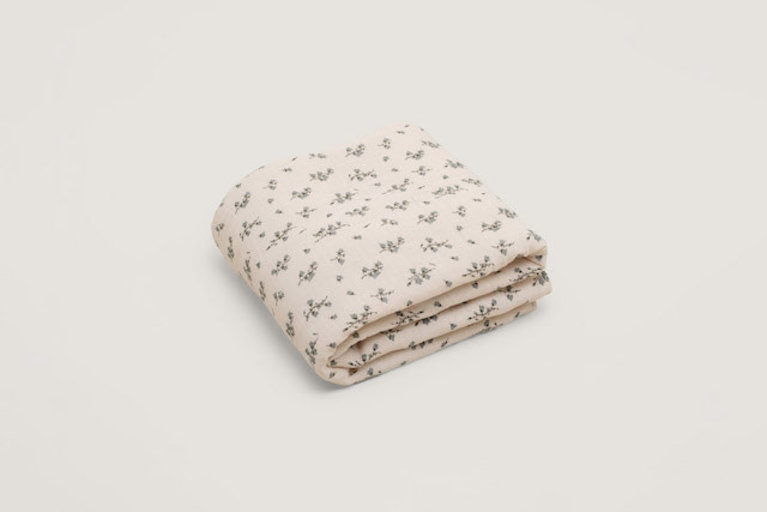 GARBO & FRIENDS GARBO & FRIENDS MUSLIN FILLED BLANKET 100X140CM - BLUEBELL