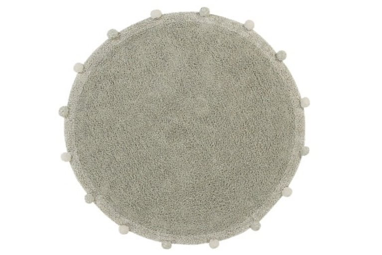 LORENA CANALS LORENA CANALS WASHABLE RUG ROUND 120CM - BUBBLY OLIVE/NATUREL
