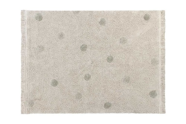 LORENA CANALS LORENA CANALS WASHABLE RUG 120X160CM - HIPPY DOTS NATUREL - OLIVE