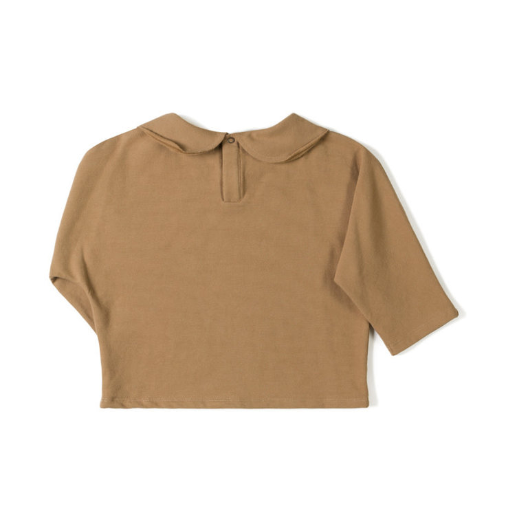 NIXNUT A1 - NIXNUT COLLAR LONGSLEEVE - TOFFEE