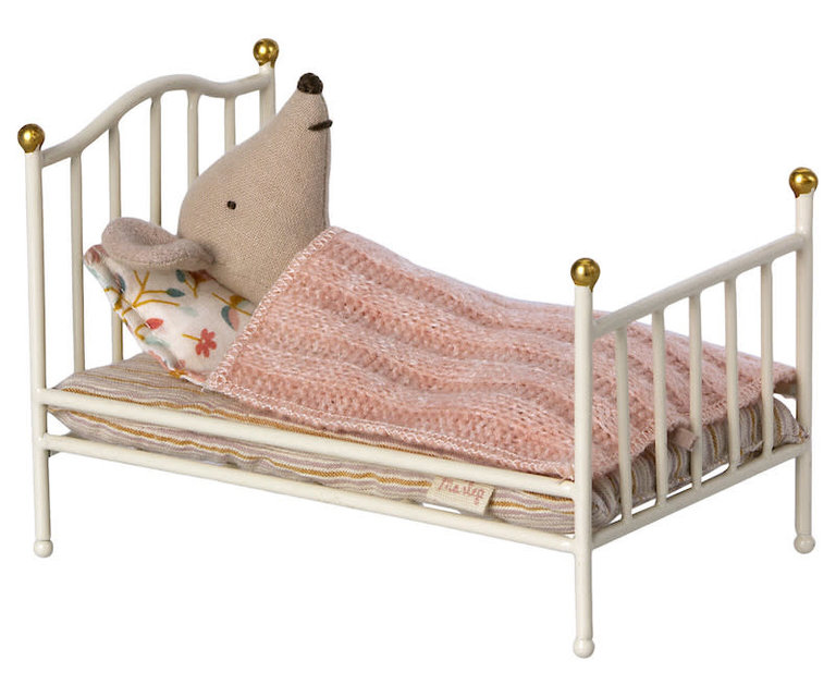 MAILEG MAILEG VINTAGE BED MOUSE - OFF WHITE