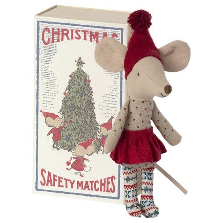 MAILEG MAILEG CHRISTMAS MOUSE IN MATCHBOX - BIG SISTER