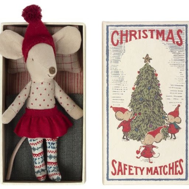 MAILEG MAILEG CHRISTMAS MOUSE IN MATCHBOX - BIG SISTER