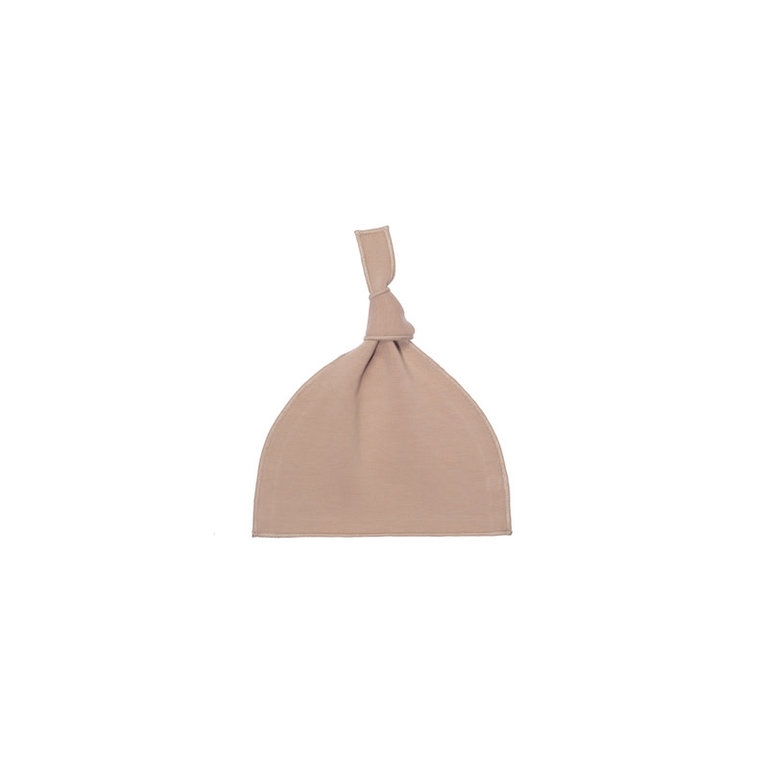 A BABY BRAND A BABY BRAND BABY HAT COTTON FLEECE - NUDE