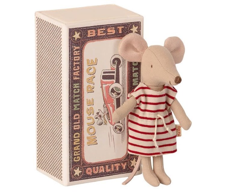 MAILEG MAILEG BIG SISTER MOUSE IN MATCHBOX