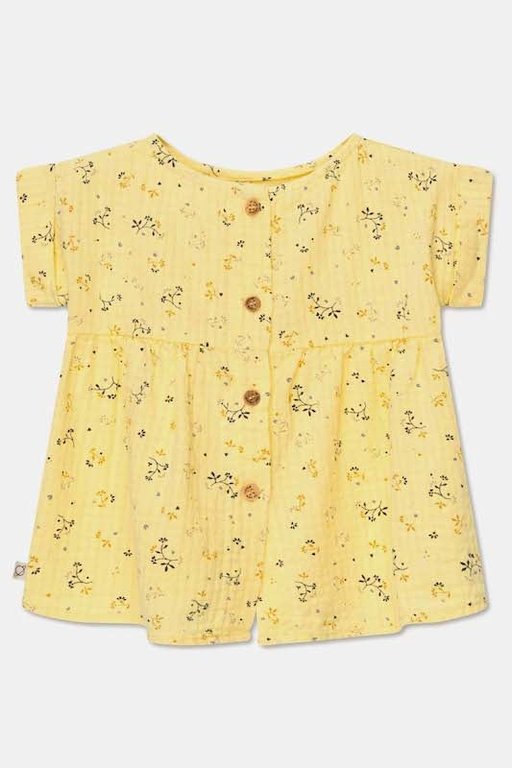 MY LITTLE COZMO SS2 - MY LITTLE COZMO VALERIA MUSLIN FLORAL BABY DRESS - YELLOW