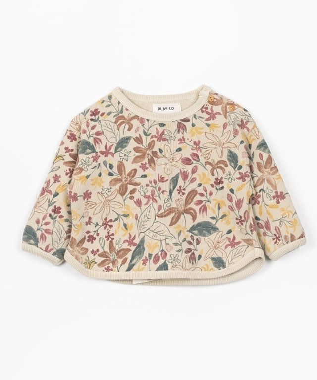 PLAY UP SS2 - PLAY UP PRINTED FLEECE SWEATER - REED