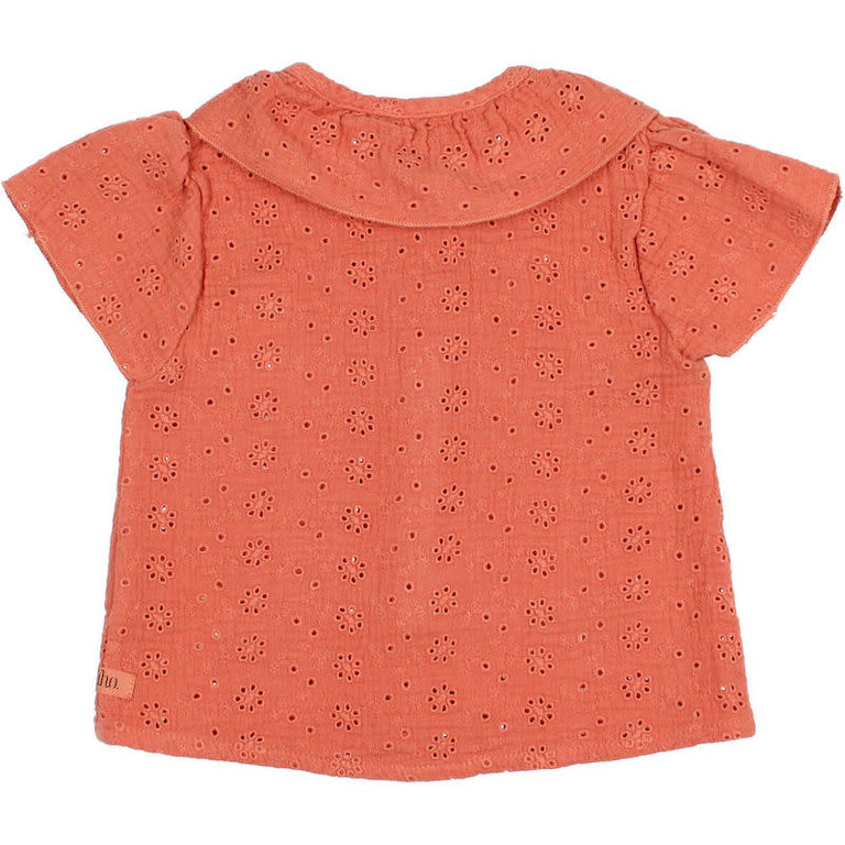 BUHO SS2 - BUHO BB EMBROIDERY BLOUSE - TERRACOTA