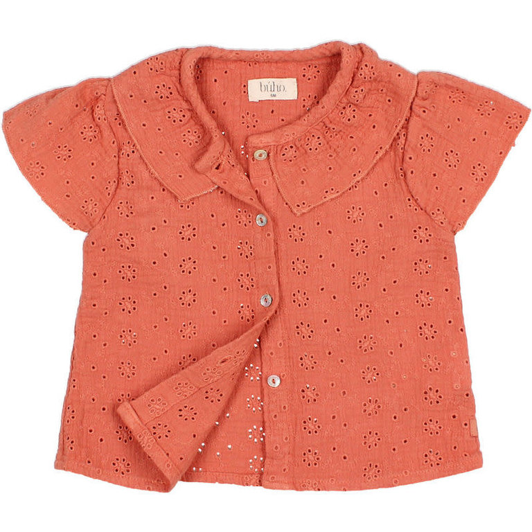 BUHO SS2 - BUHO BB EMBROIDERY BLOUSE - TERRACOTA