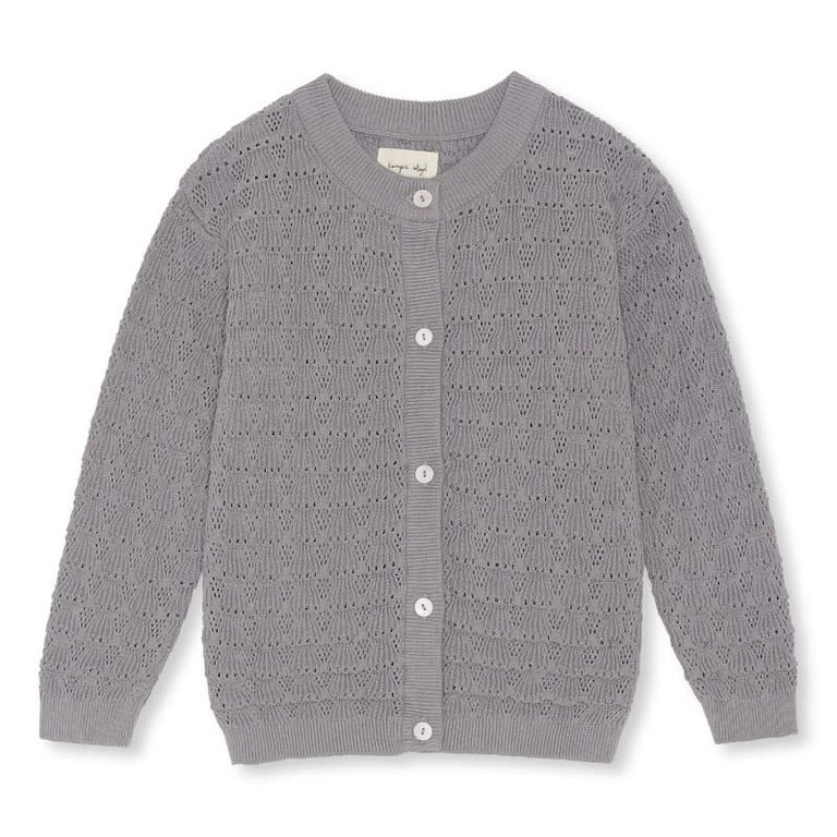 KONGES SLOJD SS2 - KONGES SLOJD IRIS KNIT CARDIGAN - SLEET