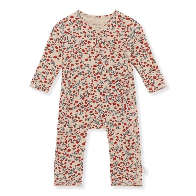 KONGES SLOJD KONGES SLOJD BASIC NEWBORN ONESIE - POPPY