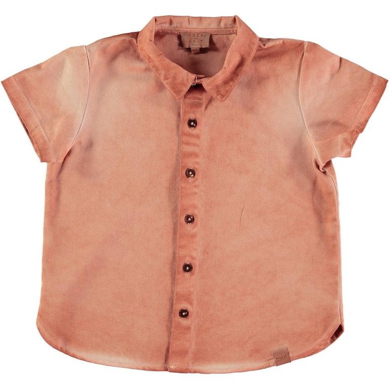 COCO AU LAIT SS2 - COCO AU LAIT WASHED TIERRA BABY SHIRT - AUTUMN LEAF