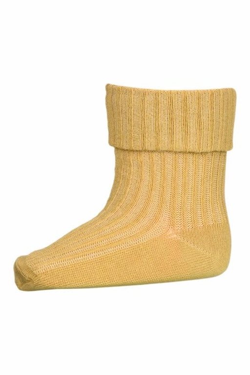 MP DENMARK MP DENMARK COTTON RIB BABY SOCKS - KHAKI