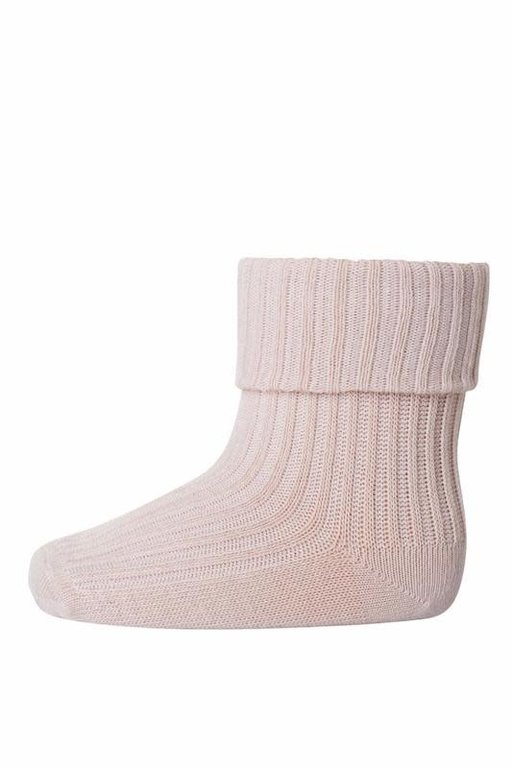 MP DENMARK MP DENMARK COTTON RIB BABY SOCKS - ROSE DUST