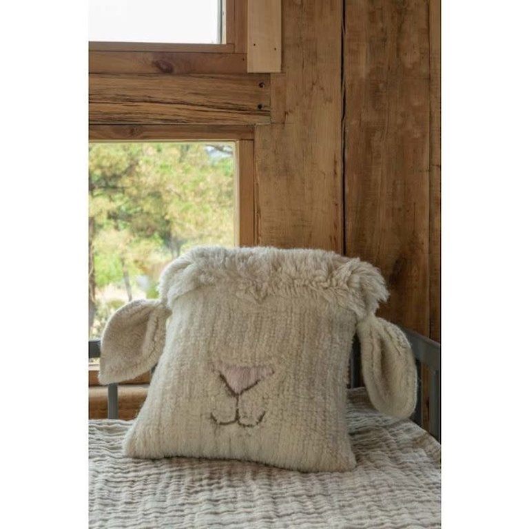 LORENA CANALS LORENA CANALS WOOLABLE CUSHION 35X35CM - PINK NOSE SHEEP