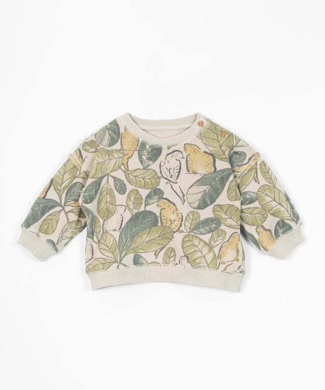 PLAY UP SS2 - PLAY UP PRINTED FLEECE SWEATER A - REED