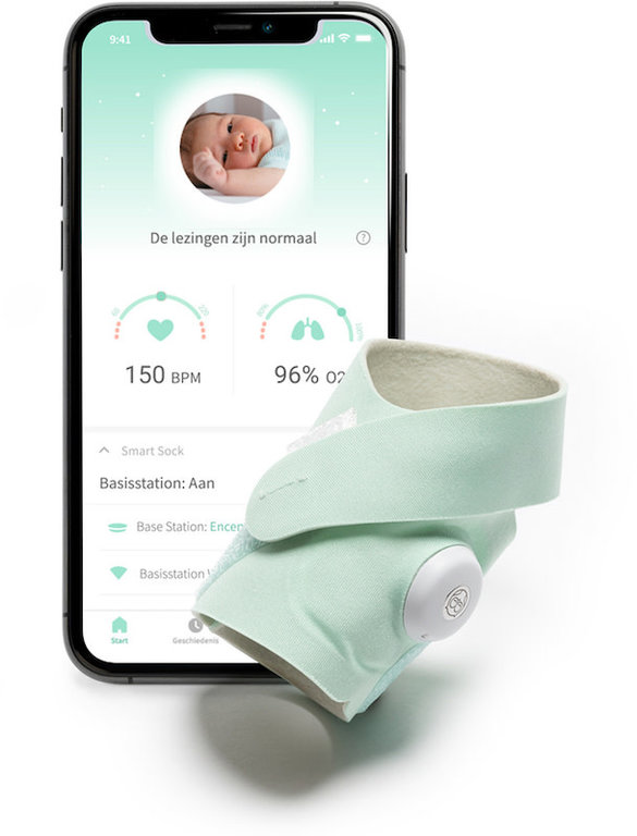 OWLET OWLET SMART SOCK 3 MUNTGROEN