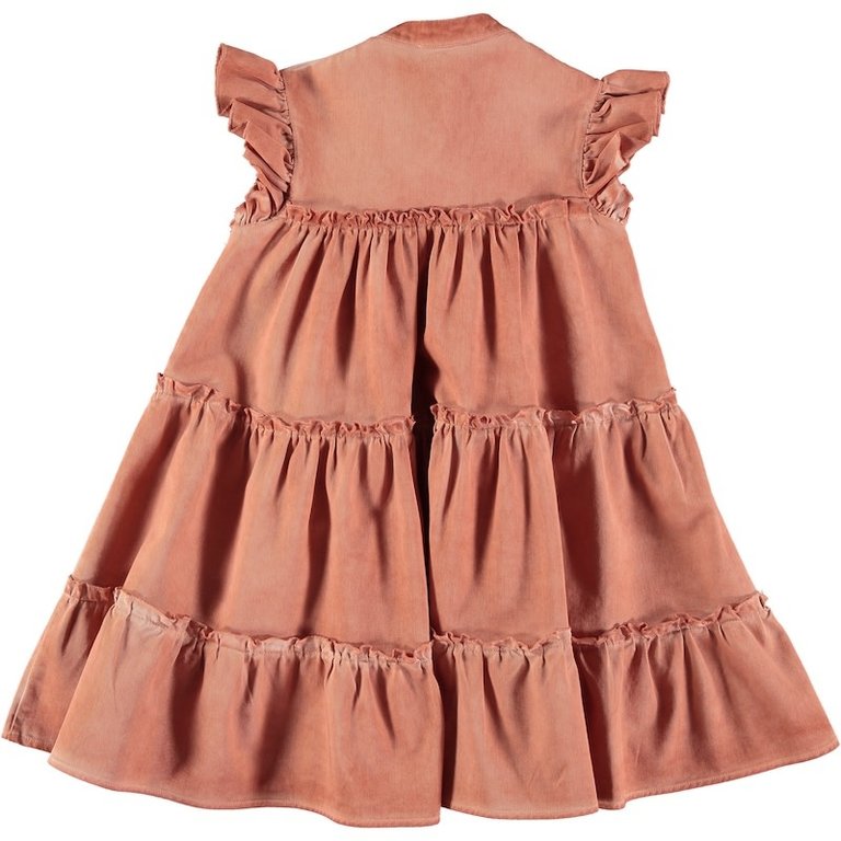 COCO AU LAIT SS2 - COCO AU LAIT WASHED TIERRA DRESS - AUTUMN LEAF