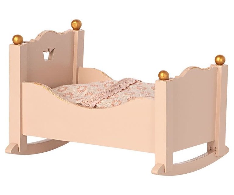 MAILEG MAILEG CRADLE BABY MOUSE - ROSE