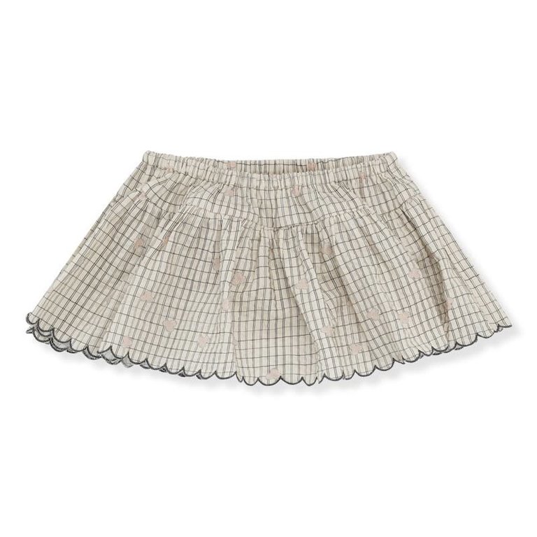 KONGES SLOJD SS22 - KONGES SLOJD BITSY FRILL BLOOMER - THREE LEAF CHECK