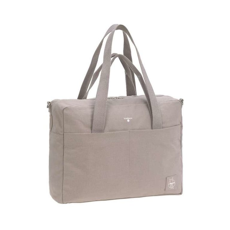 LASSIG LASSIG DIAPER BAG COTTON ESSENTIAL - TAUPE