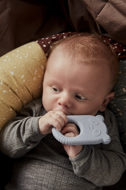 OYOY OYOY NINKA & NELSON BABY TEETHER - PACK OF 2 - CHOCO/LAVENDER