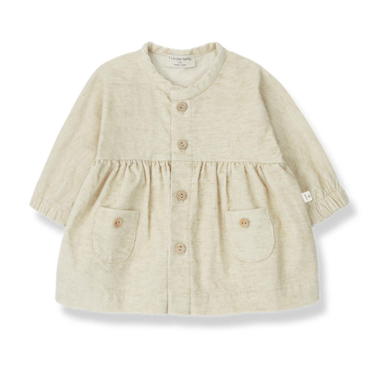 1+ IN THE FAMILY AW2 - 1+ IN THE FAMILY ALEYDA DRESS - NATUREL