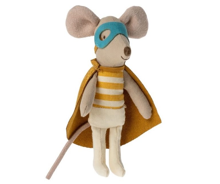 MAILEG MAILEG - SUPER HERO MOUSE - LITTLE BROTHER IN MATCHBOX