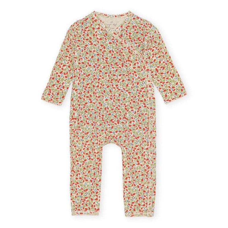 KONGES SLOJD AW2 - KONGES SLOJD BASIC NEWBORN ONESIE - CARNATIONS