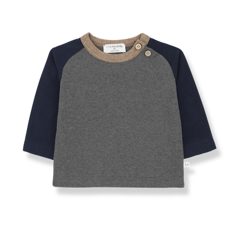 1+ IN THE FAMILY AW2 - 1+ IN THE FAMILY GUIM T-SHIRT - GREY