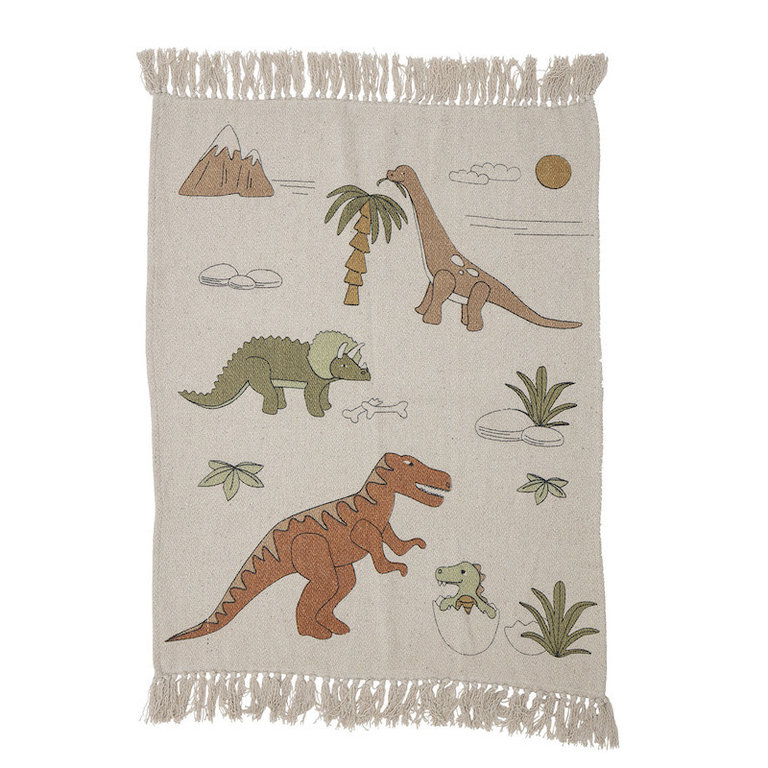 BLOOMINGVILLE BLOOMINGVILLE MAURICE THROW 100X80CM RECYCLED COTTON - NATURE