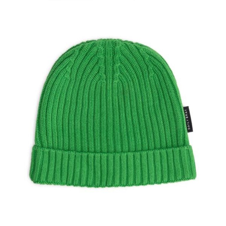 DAILY BRAT AW2 - DAILY BRAT DAILY KNITTED HAT - DAZZLING GREEN