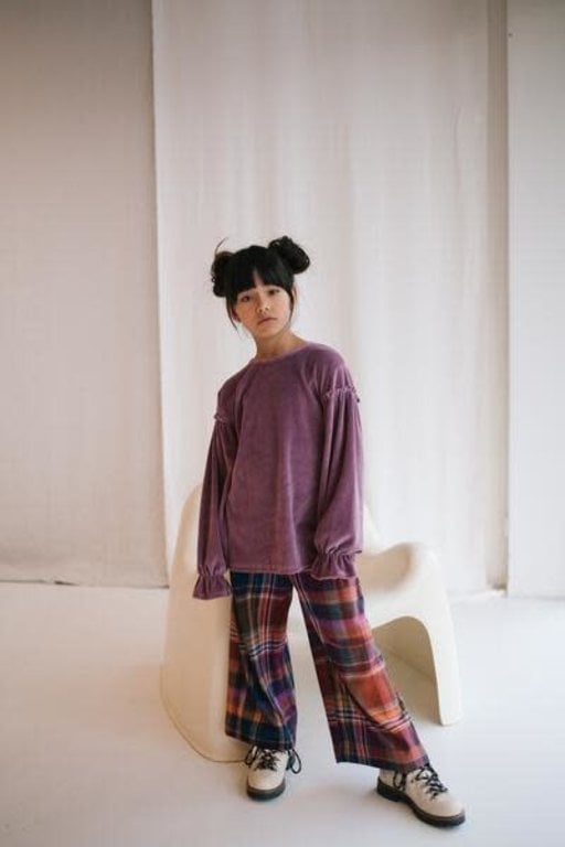 DAILY BRAT AW2 - DAILY BRAT AVA PANTS - BLUSHY CHECKED