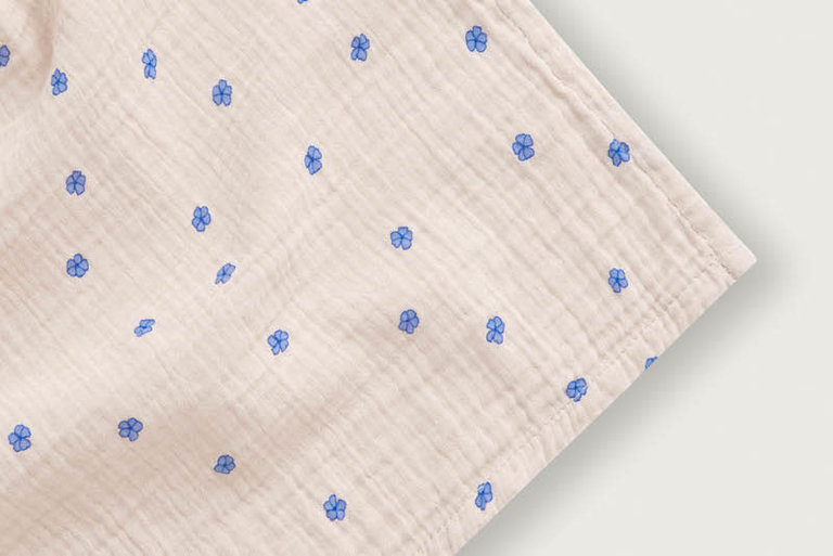 GARBO & FRIENDS GARBO & FRIENDS MUSLIN SWADDLE BLANKET 110X110CM - BLUE