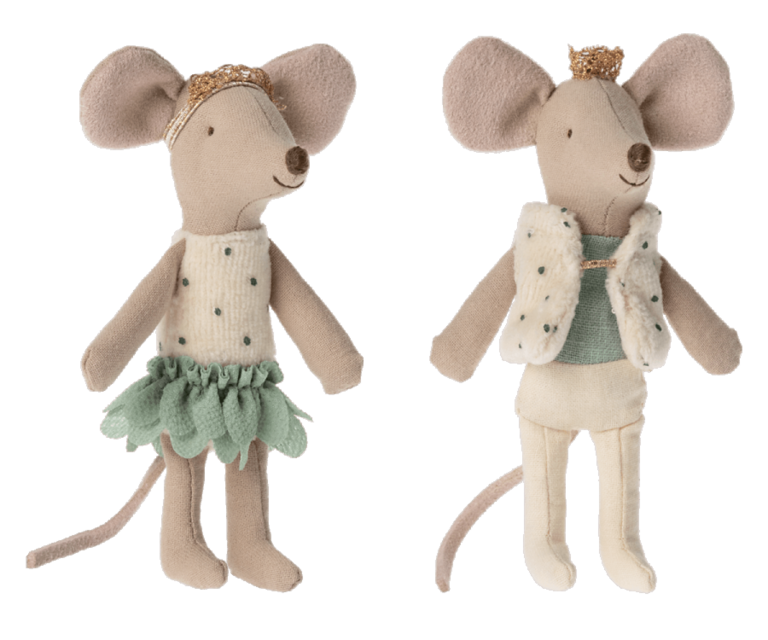 MAILEG MAILEG ROYAL TWINS MICE - LITTLE SISTER AND BROTHER IN BOX