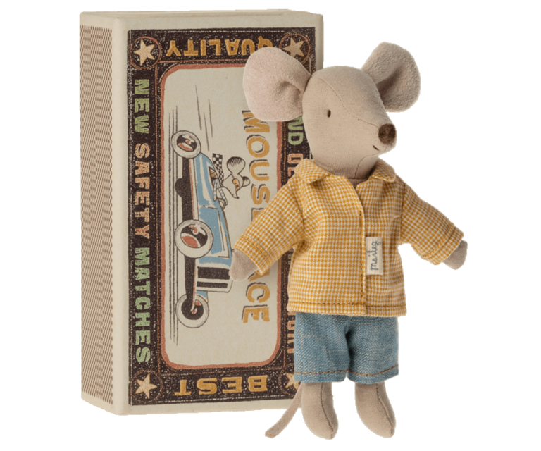 MAILEG MAILEG BIG BROTHER MOUSE IN MATCHBOX