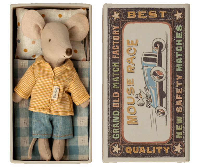 MAILEG MAILEG BIG BROTHER MOUSE IN MATCHBOX