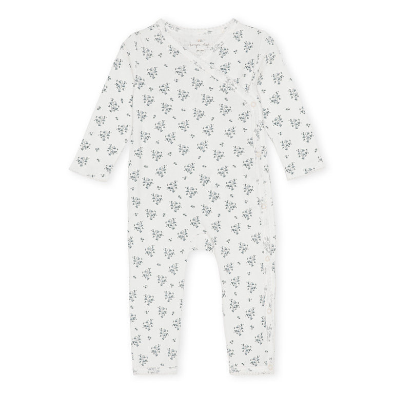 KONGES SLOJD KONGES SLOJD CLASSIC NEWBORN ONESIE - CLOCHETTE BLEUE