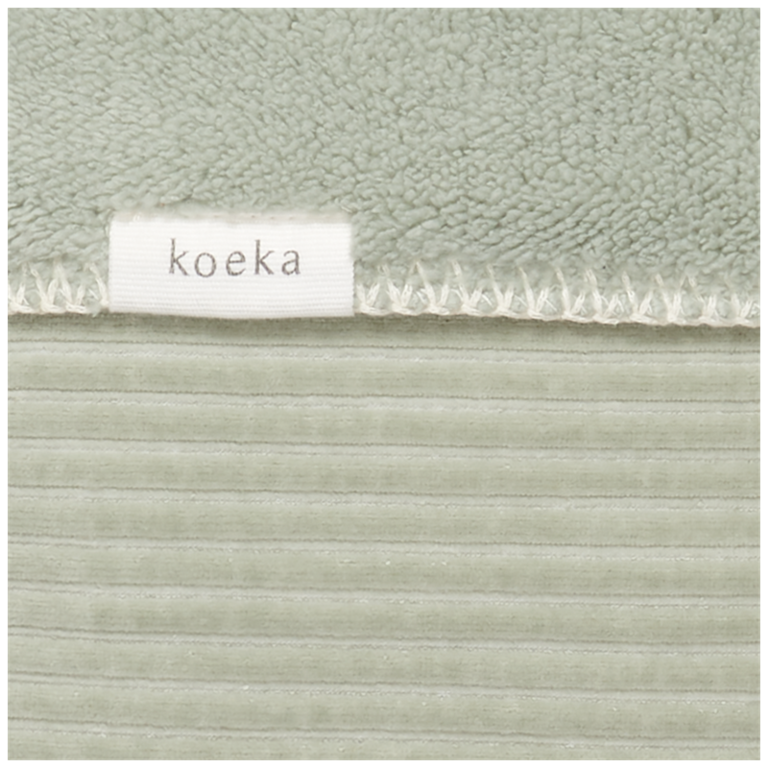 KOEKA KOEKA WIEGDEKEN 75X100 TEDDY VIK - SHADOW GREEN