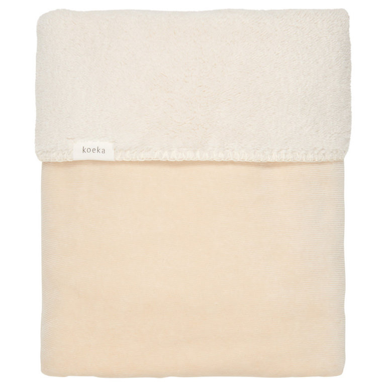 KOEKA KOEKA DEKEN 75X100 TEDDY ODDI -  WARM WHITE