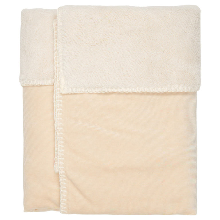 KOEKA KOEKA DEKEN 75X100 TEDDY ODDI -  WARM WHITE