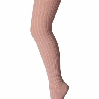 MP DENMARK MP DENMARK COTTON RIB TIGHTS - WOOD ROSE