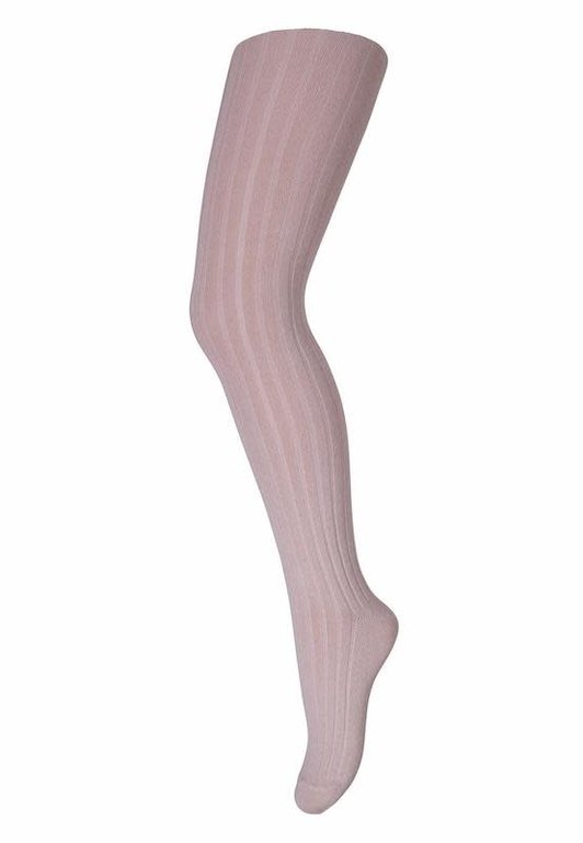 MP DENMARK MP DENMARK COTTON RIB TIGHTS - ROSE DUST