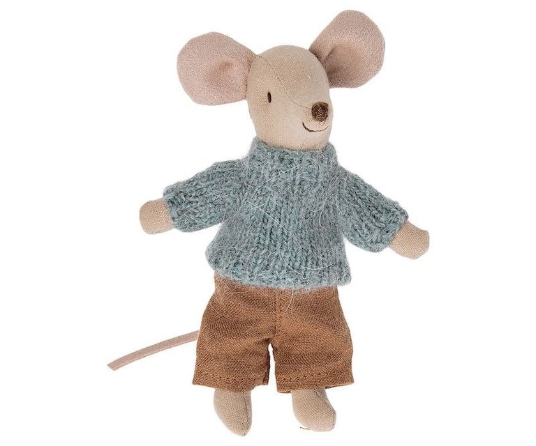 MAILEG MAILEG KNITTED SWEATER AND PANTS FOR BIG BROTHER MOUSE